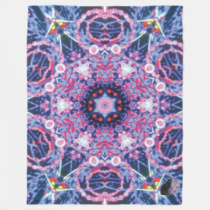 Vivid Kaleidoscope Fleecefilt