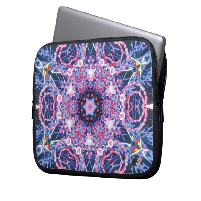 Vivid Kaleidoscope Laptop sleeve (Framsidan Vänster)