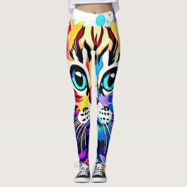 Vivid Kattunge Vibes Design Leggings