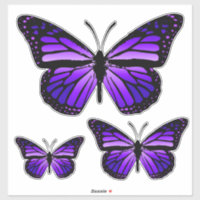 Vivid Lila Monarch Butterflies