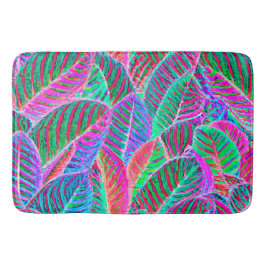 Vivid Löv Mönster Design Badrumsmatta