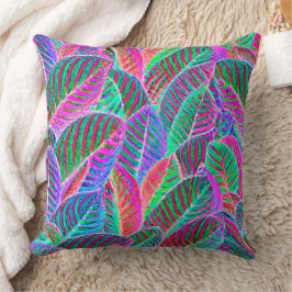 Vivid Löv Mönster Design Kudde