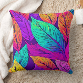 Vivid Löv Mönster Kudde