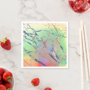Vivid Marble   Färg, fetstil, pastellfärg Pappersservett