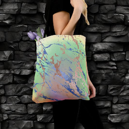Vivid Marble | Färg, fetstil, pastellfärg Tygkasse