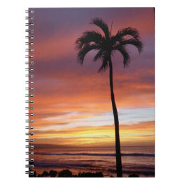 Vivid Maui Sunset Photo Spiral Notebook Anteckningsbok