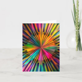 Vivid Multifärgad Starburst Kort