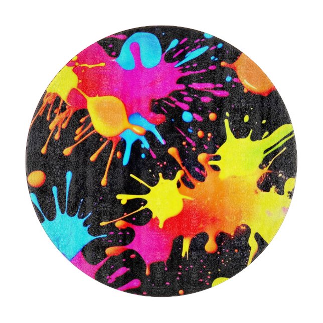 Vivid Neon Abstrakt Art i Rörelse (Framsidan)