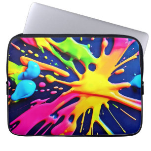 Vivid Neon Stänk Laptop Fodral