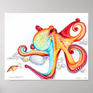 Vivid Octopoda Poster