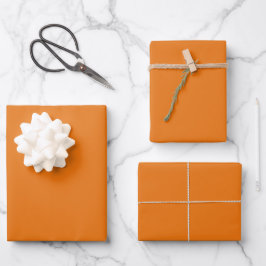 Vivid Orange Solid Färg Wrapping Papper Lakan