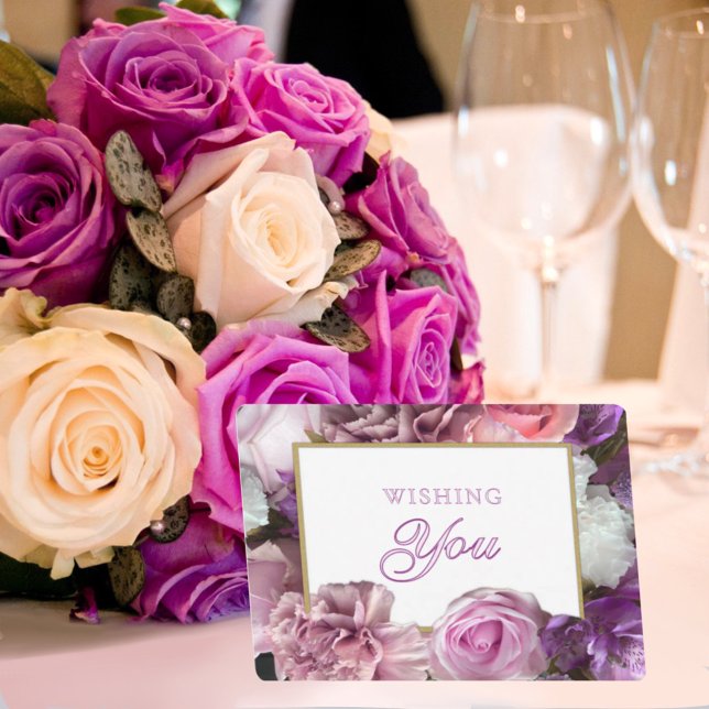 Vivid Orchid Secret Gardens Birthday Card Inbjudningar (Skapare uppladdad)