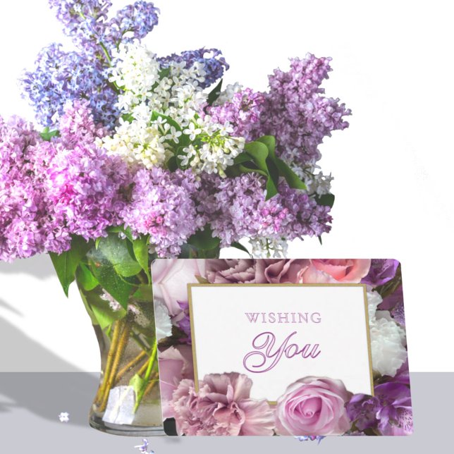 Vivid Orchid Secret Gardens Birthday Card Inbjudningar (Skapare uppladdad)