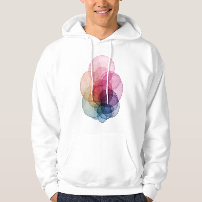 Vivid Overlap V01 Hoodie (Framsida)