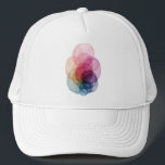 Vivid Overlap V01 Keps<br><div class="desc">T-shirt presents a simple yet striking abstract beauty. This design features an abstract composition of translucent, organic shapes in varying sizes, harmoniously layered over one another. The vibrant blend of reds, blues, sky blues, purples, orange, yellow and pink creates a lively and dimensional pattern.</div>