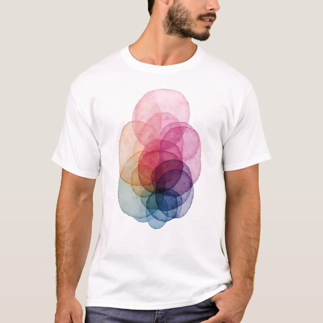 Vivid Overlap V01 T Shirt (Framsida)
