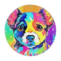 Vivid Puppy Vibes Art Design