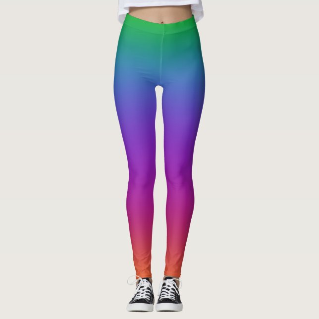 Vivid Rainbow Leggings (Framsida)