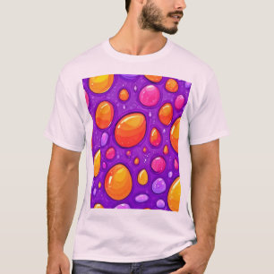 Vivid RainDrop Tecknad Art T Shirt