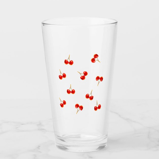 Vivid Red Cherry Glaskopp (Framsida)
