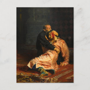 Vivid Retro - Ivan the Terrible och Hans Son Ivan Inbjudan Vykort