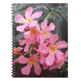 Vivid Rosa Hawaiian Flowers Photo Spiral bärbar da Anteckningsbok