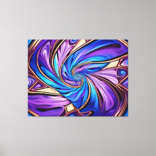 vivid spiral-inslagen arbetsyta canvastryck