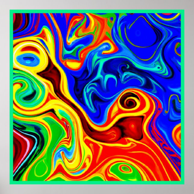 Vivid Stil Mönster Poster (Framsidan)