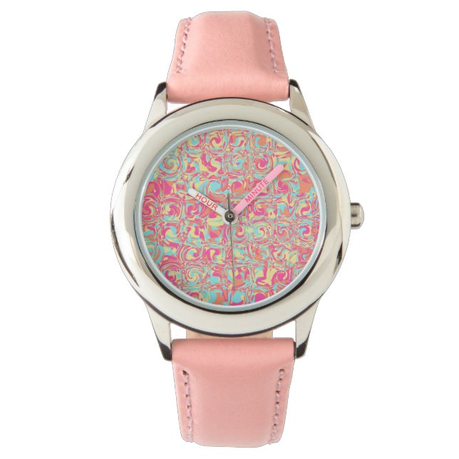 Vivid Swirls Armbandsur (Framsida)