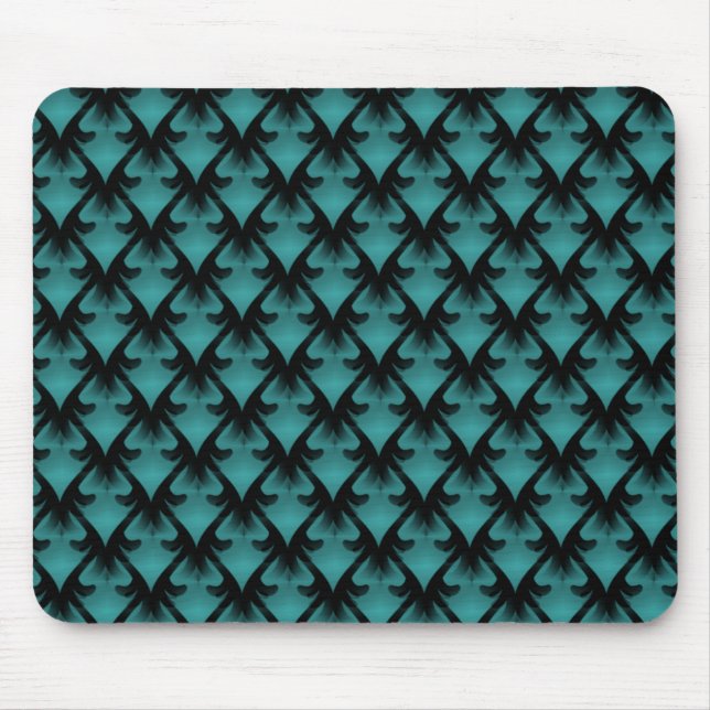 Vivid Teal Metropolitan Glam Mousepad Musmatta (Framsidan)