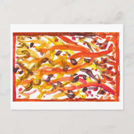 Vivid träd vykort hösten