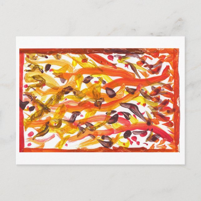 Vivid träd vykort hösten (Framsida)