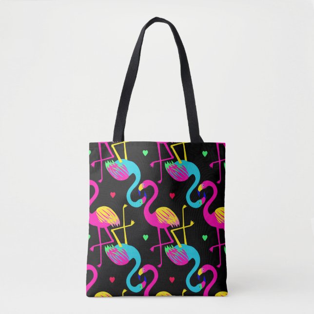 Vivid tropical, exotic hawaiian seamless pattern w tygkasse (Framsida)