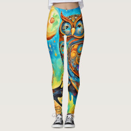 Vivid Uggla Celestials:  och magiska Leggings