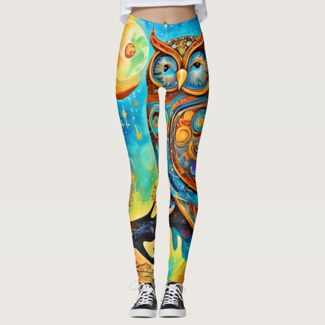Vivid Uggla Celestials:  och magiska Leggings (Framsida)