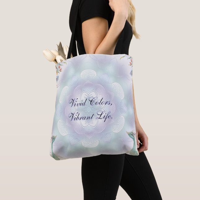 Vivid Vibrant Tote Bag Tygkasse (Närbild)
