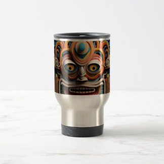 Vivid Vibrant Tribal 3D Papprare Art stil mönster Resemugg