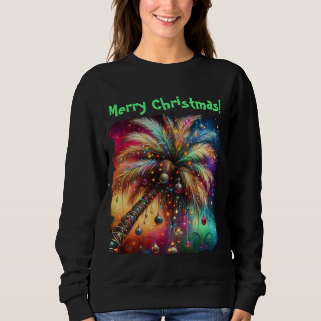 Vivid vid den tropiska tropiska stranden vid Träd  T Shirt (Framsida)