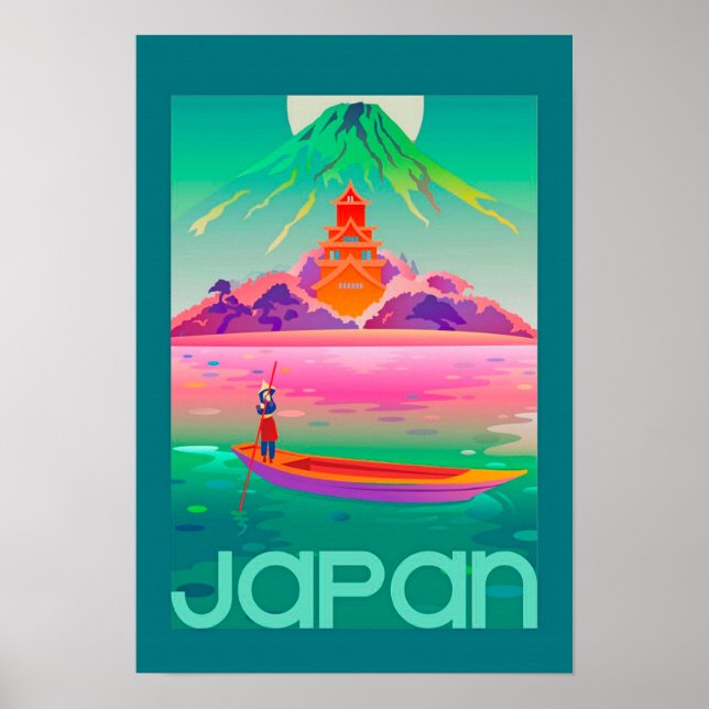 Vivid Vintage Japansk reseaffär Poster (Framsidan)