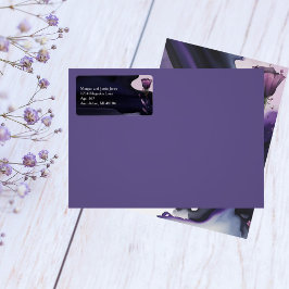 Vivid Violet Ro Return-adressetikett Adressetikett