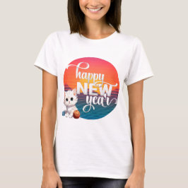 "Vivid Vogue: Lycklig 2024 New Year Mode Bliss" T Shirt