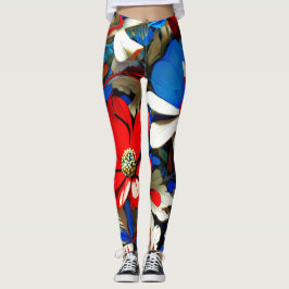 Vivid Wildblommor Leggings