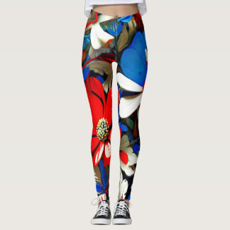 Vivid Wildblommor Leggings