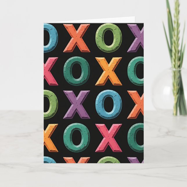 Vivid Xo Mönsterkort Kort (Framsida)