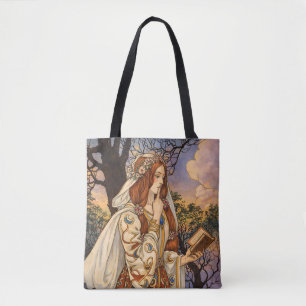 Vivien – Art Nouveau Förförerska Illustration Tygkasse