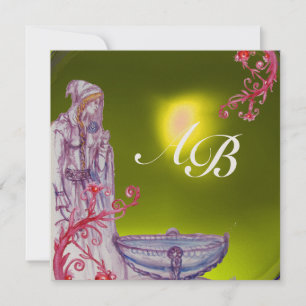 VIVIEN MONOGRAM gul topas guld Inbjudningar