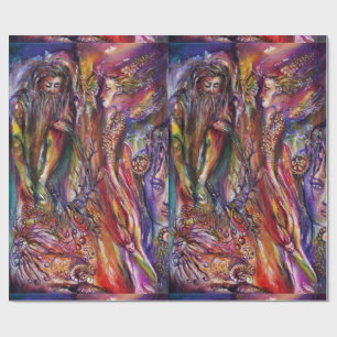 VIVIEN OCH MERLIN Rosa Lila Blue Fantasy Presentpapper