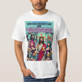 Viviendo Como Dios: Cristo y Su Fiesta de Cerveza T Shirt