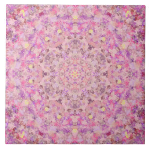 Vivienne Oil Paint Mandala Kakelplatta