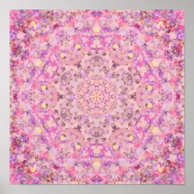 Vivienne Oil Paint Mandala Poster (Framsidan)